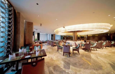 Hotel buffet area